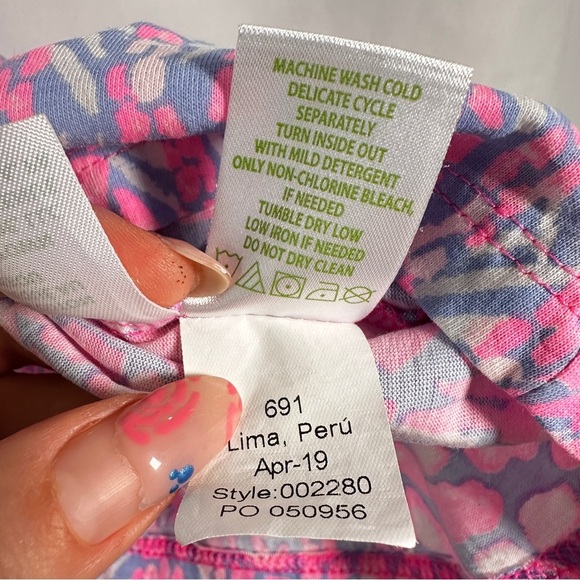 Lilly Pulitzer Pink and White Girl's Romper - Picture 9 of 10